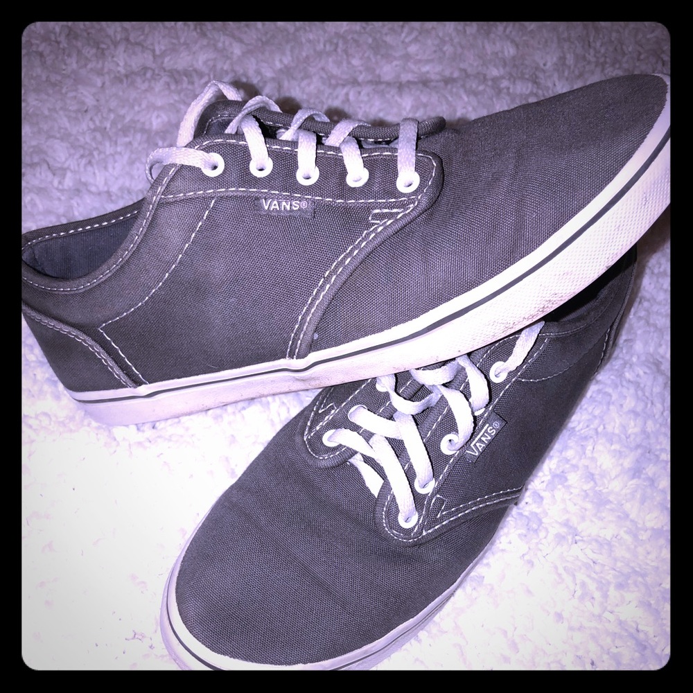Women’s size 8.5 grey vans sneaker shoes
